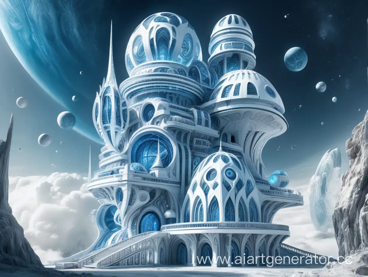 Fantasy-and-SciFi-Building-in-White-and-Blue-Colors
