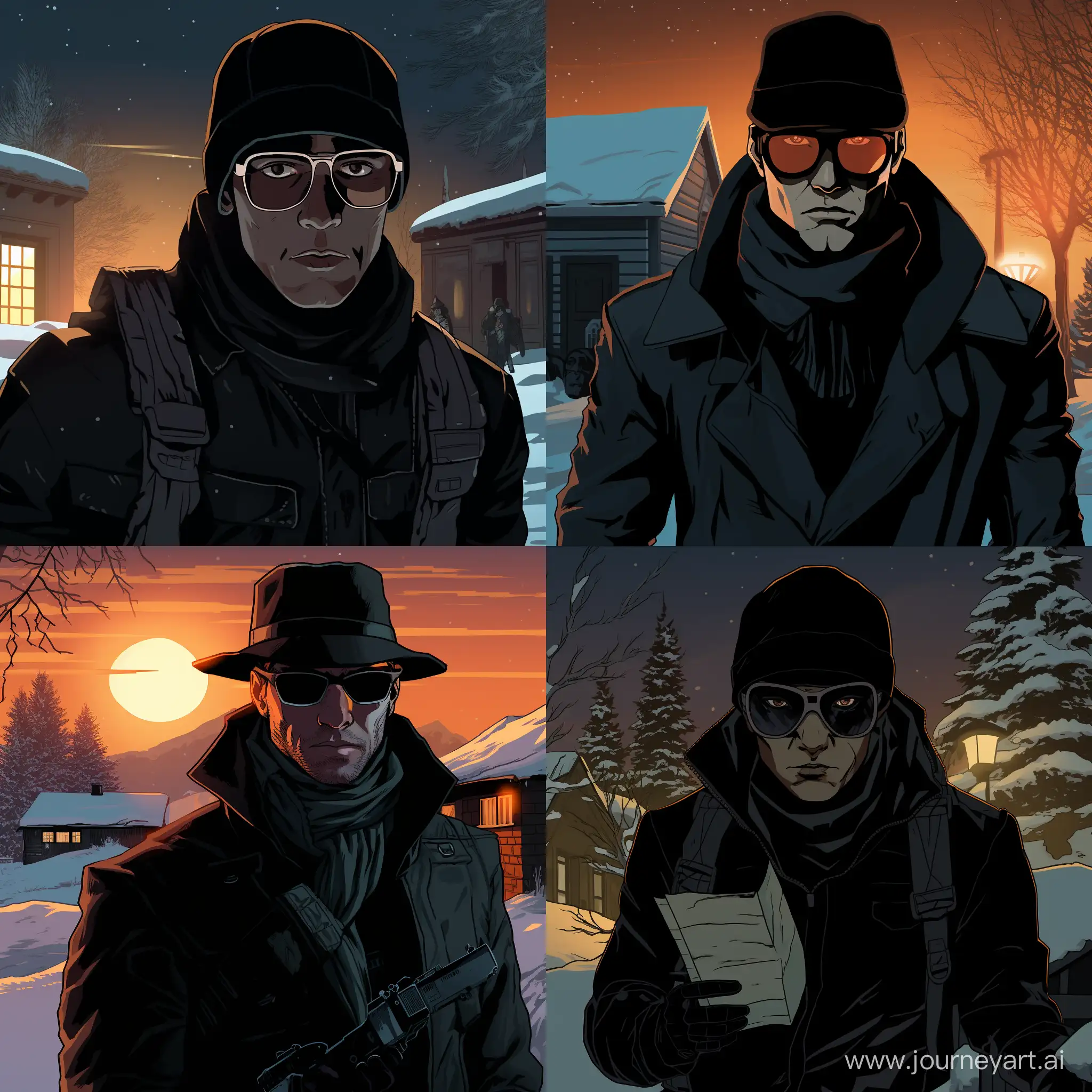 Snowy-Night-Undercover-Secret-Agent-Cyborg-in-Almaty