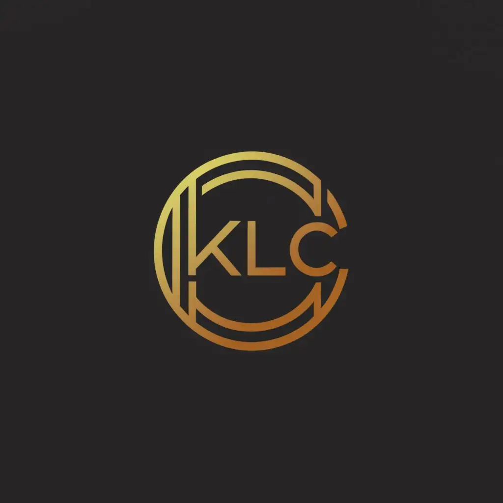 a logo design,with the text "KLC", main symbol:golden ratio,complex,be used in Retail industry,clear background