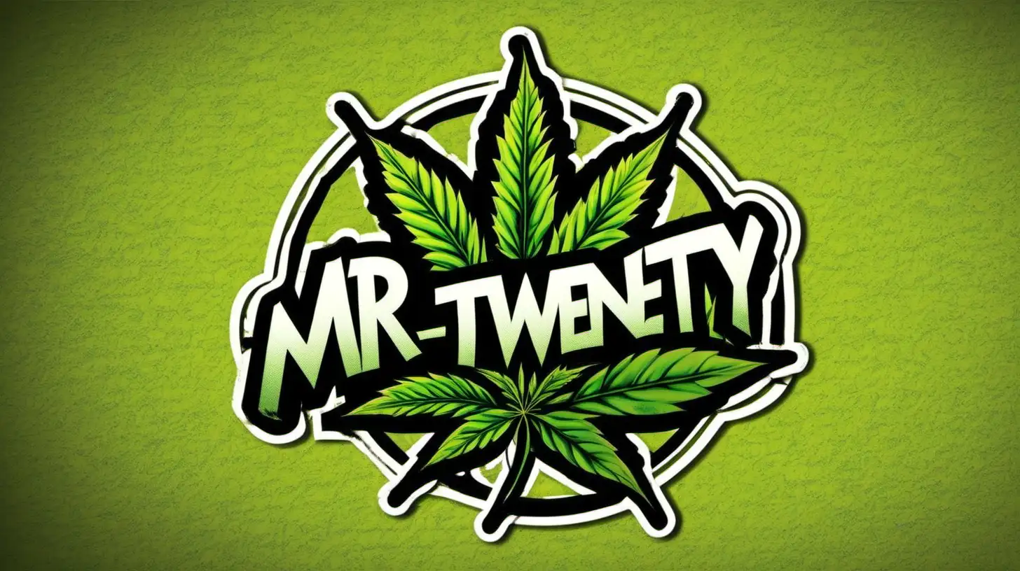 Mr 4Twenty Logo Weed Design