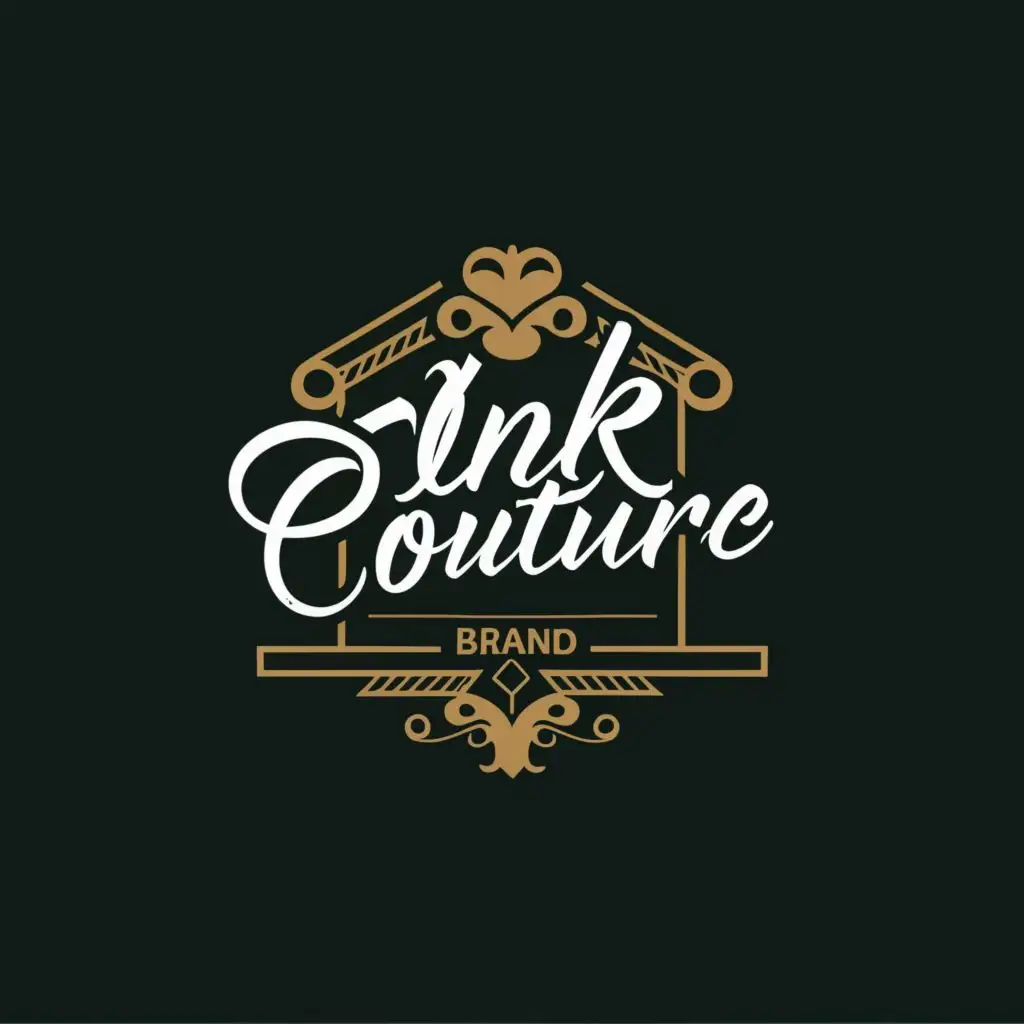 logo, Artistic ink or tattoo aesthetics
Stylish fashion, with the text ""Standout
Readable
"InkCouture" brand
Artistic ink or tattoo aesthetics
Stylish fashion
Easily legible name in the design
"", typography, be used in Real Estate industry