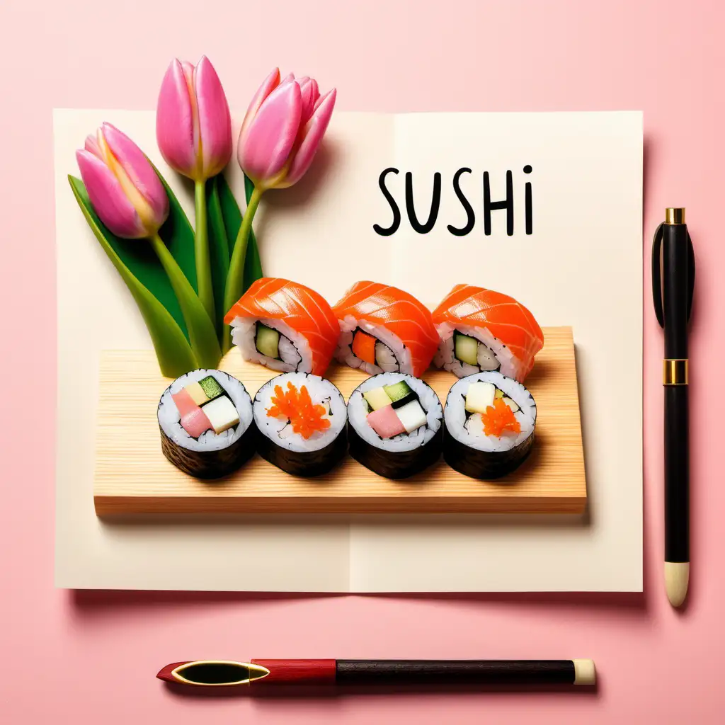 Sushi and Tulips Celebration for March 8th