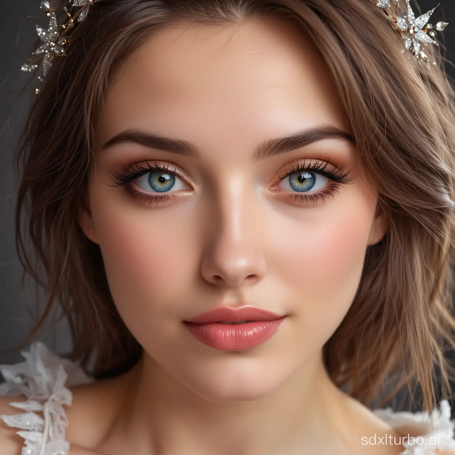 Radiant-Woman-with-Starry-Eyes-Captivating-Beauty-and-Grace