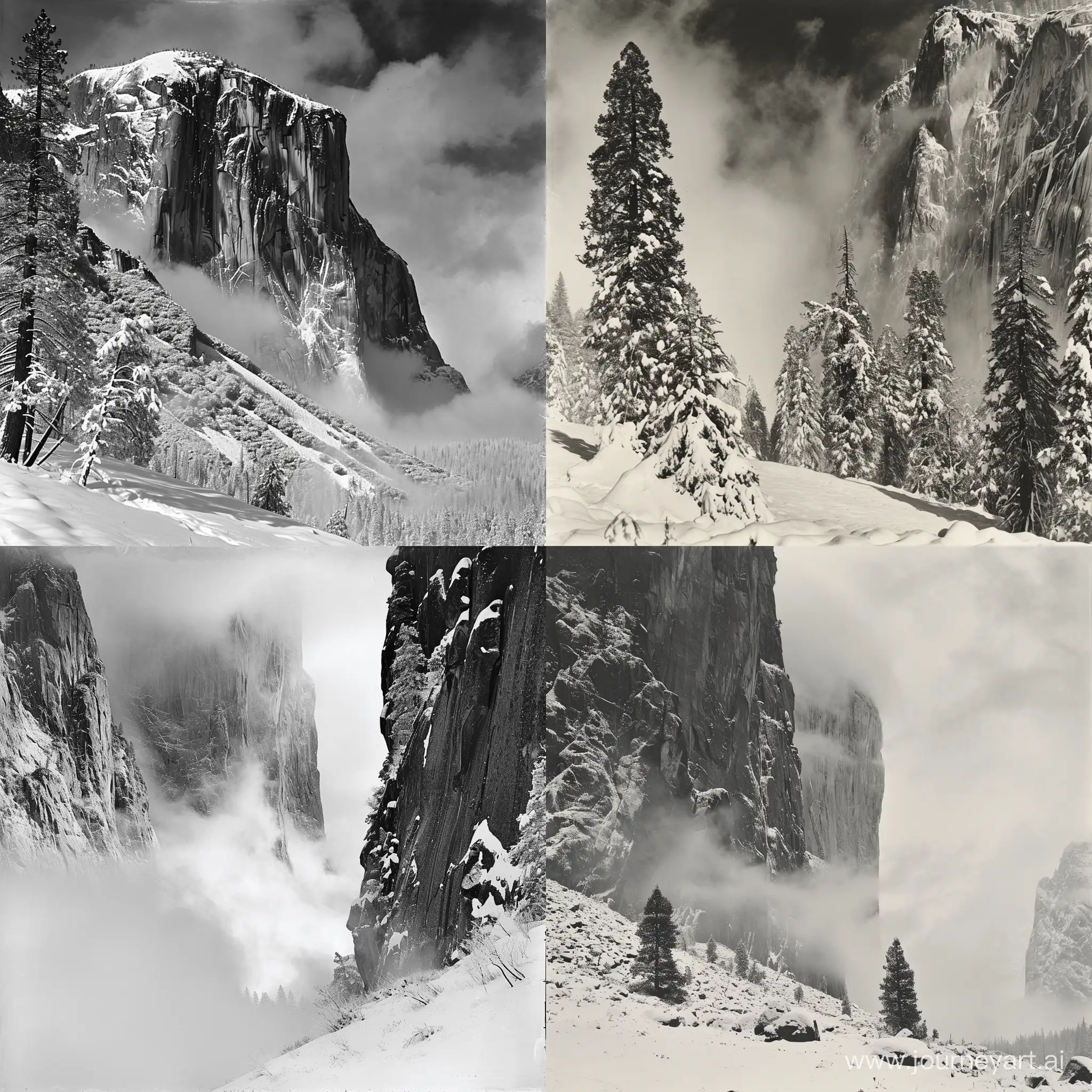 Winter-Storm-in-Yosemite-National-Park-Ansel-Adams-Photography