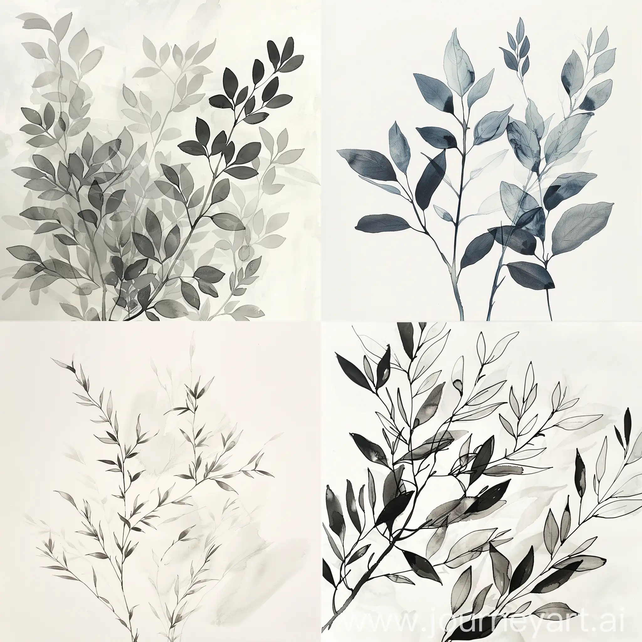 Botanical-Ink-Drawings-Capturing-the-Grace-and-Precision-of-Plant-Life