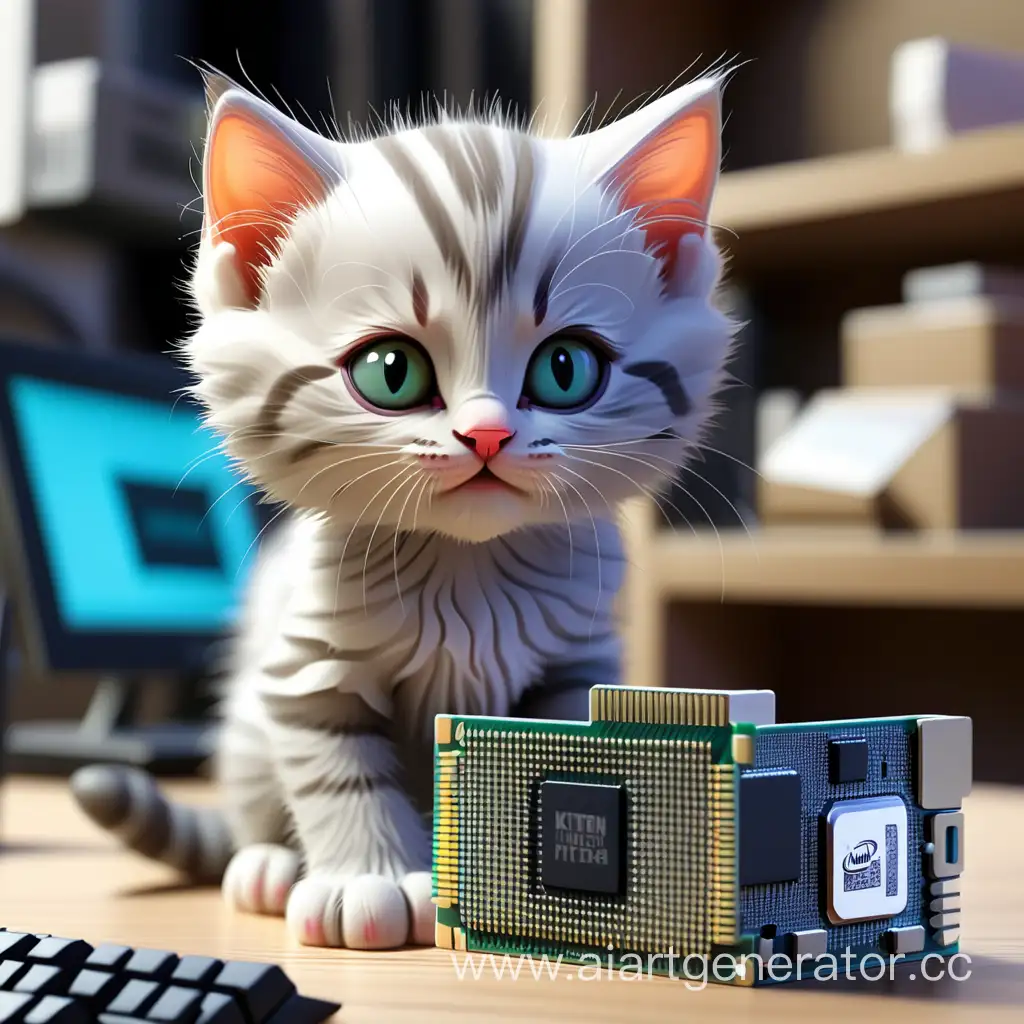 Котик покупает процессор на маркетплейсе