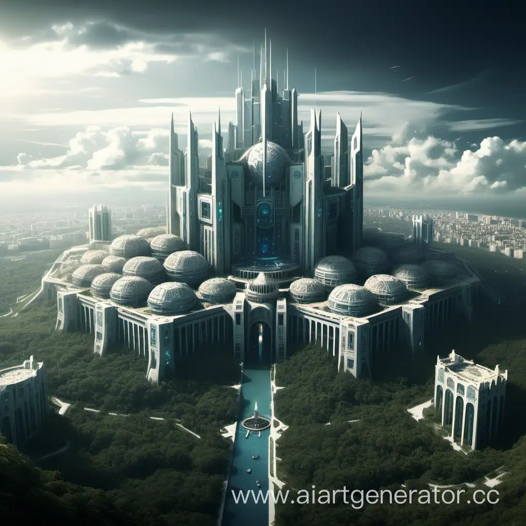 Futuristic-Citadel-Amidst-Technological-Marvels