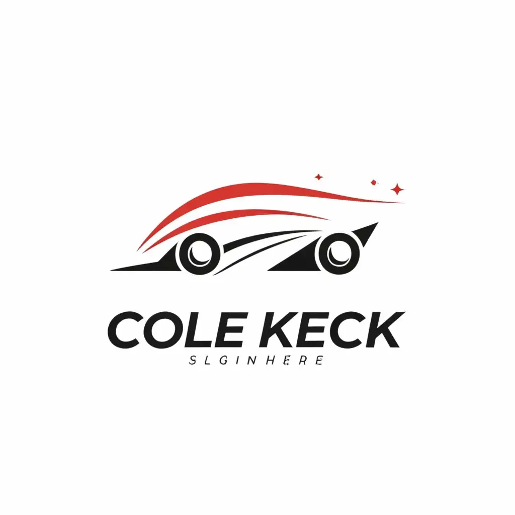 LOGO Design for Cole Kleck Sleek Car Racing Minimal Text Logo | AI Logo ...