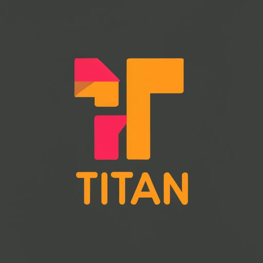 logo, T, with the text "Titan", typography, be used in Entertainment industry