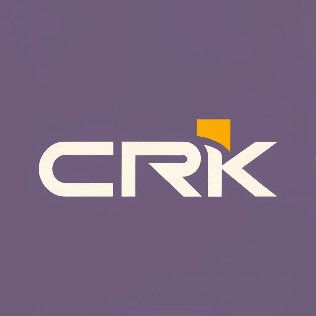 logo, crk, with the text "crk", typography, be used in Internet industry
