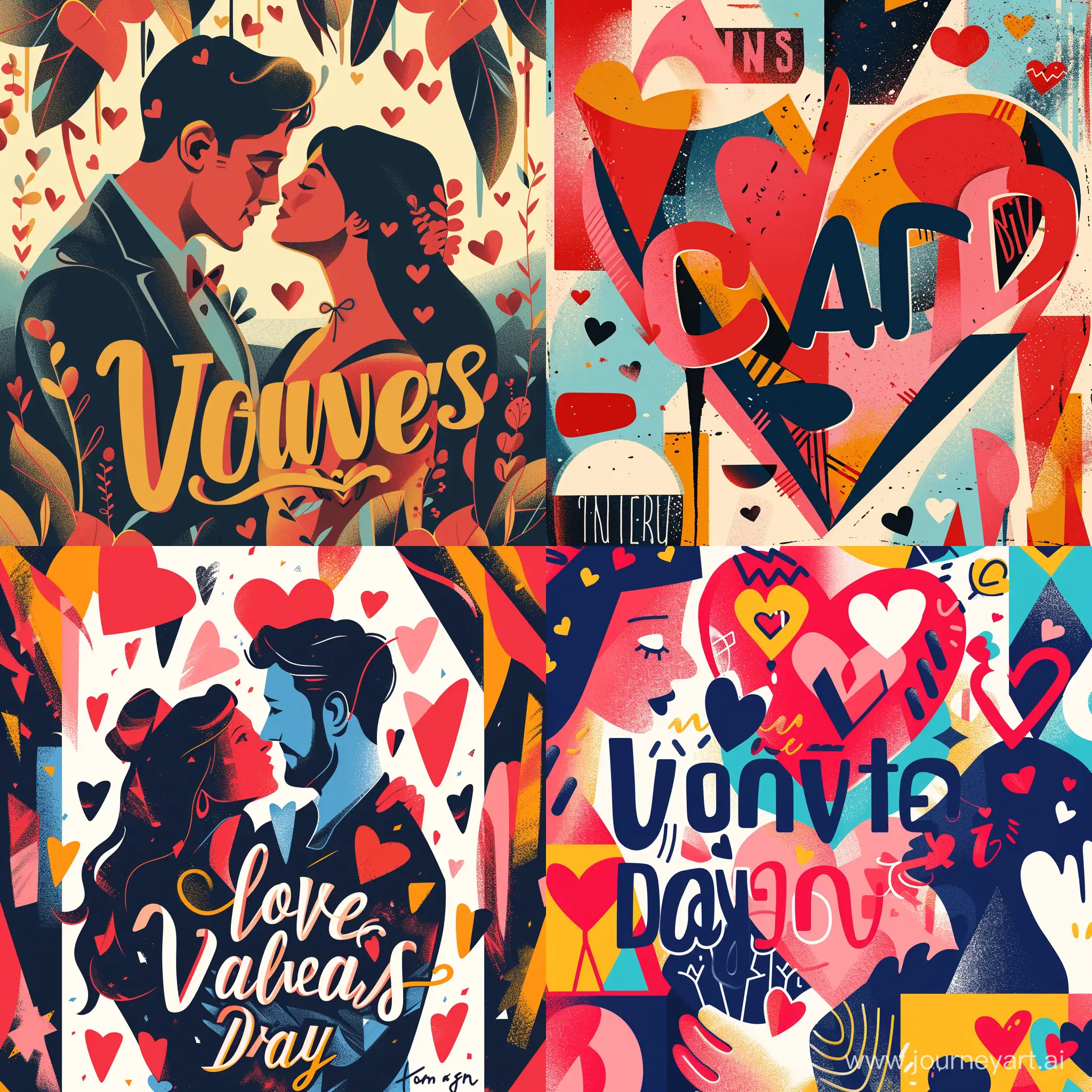 Creative-Valentines-Day-Poster-Express-Love-with-Bold-Typography-and-Vibrant-Imagery