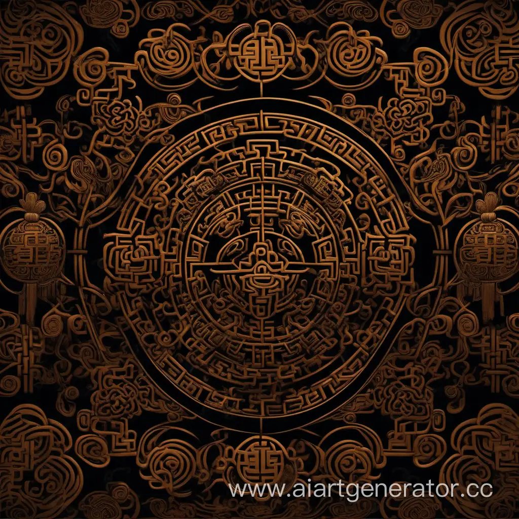 Asian-Style-Dark-Background-Art