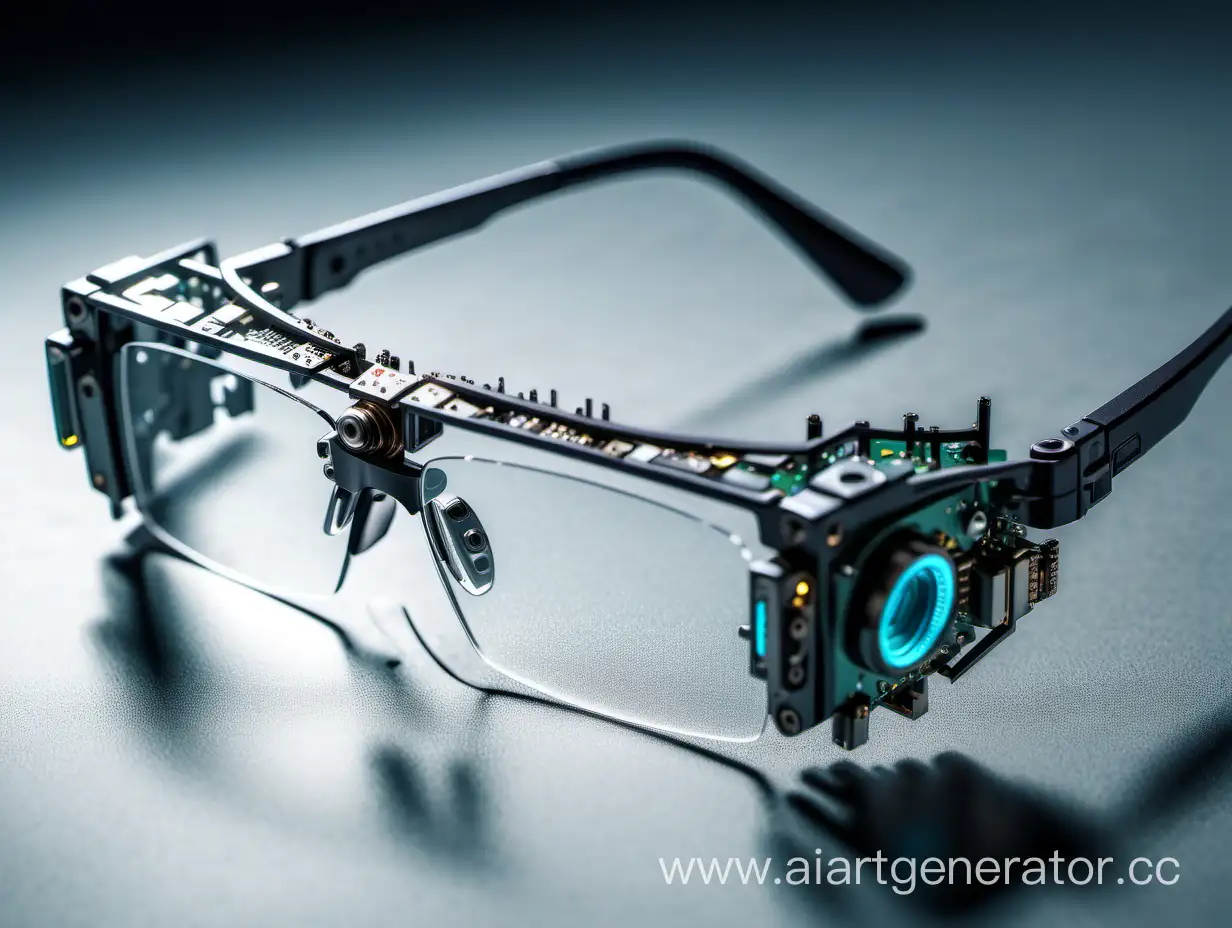 Futuristic Memory Recording Glasses CuttingEdge SciFi Technology AI 