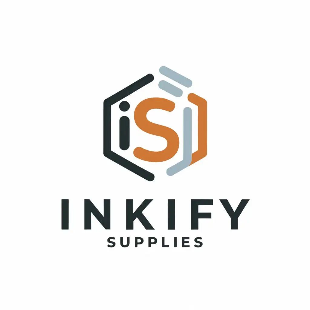 a logo design,with the text "Inkify Supplies", main symbol:IS,Moderate,be used in Retail industry,clear background