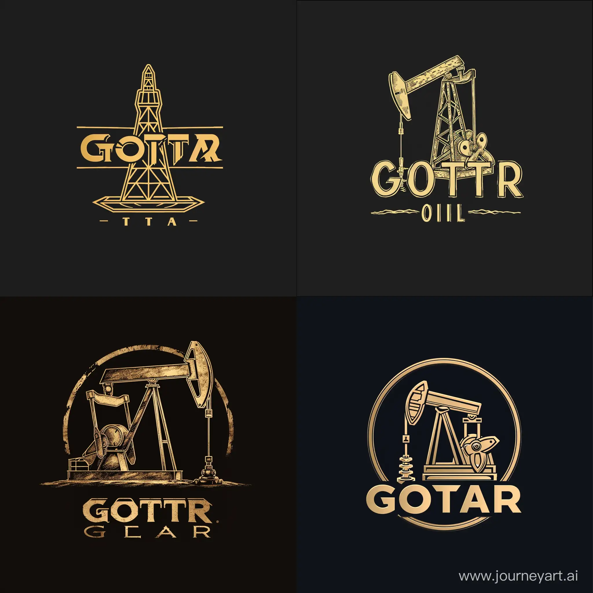 Нарисуй логотип для нефтяной компании с названием GOTAR