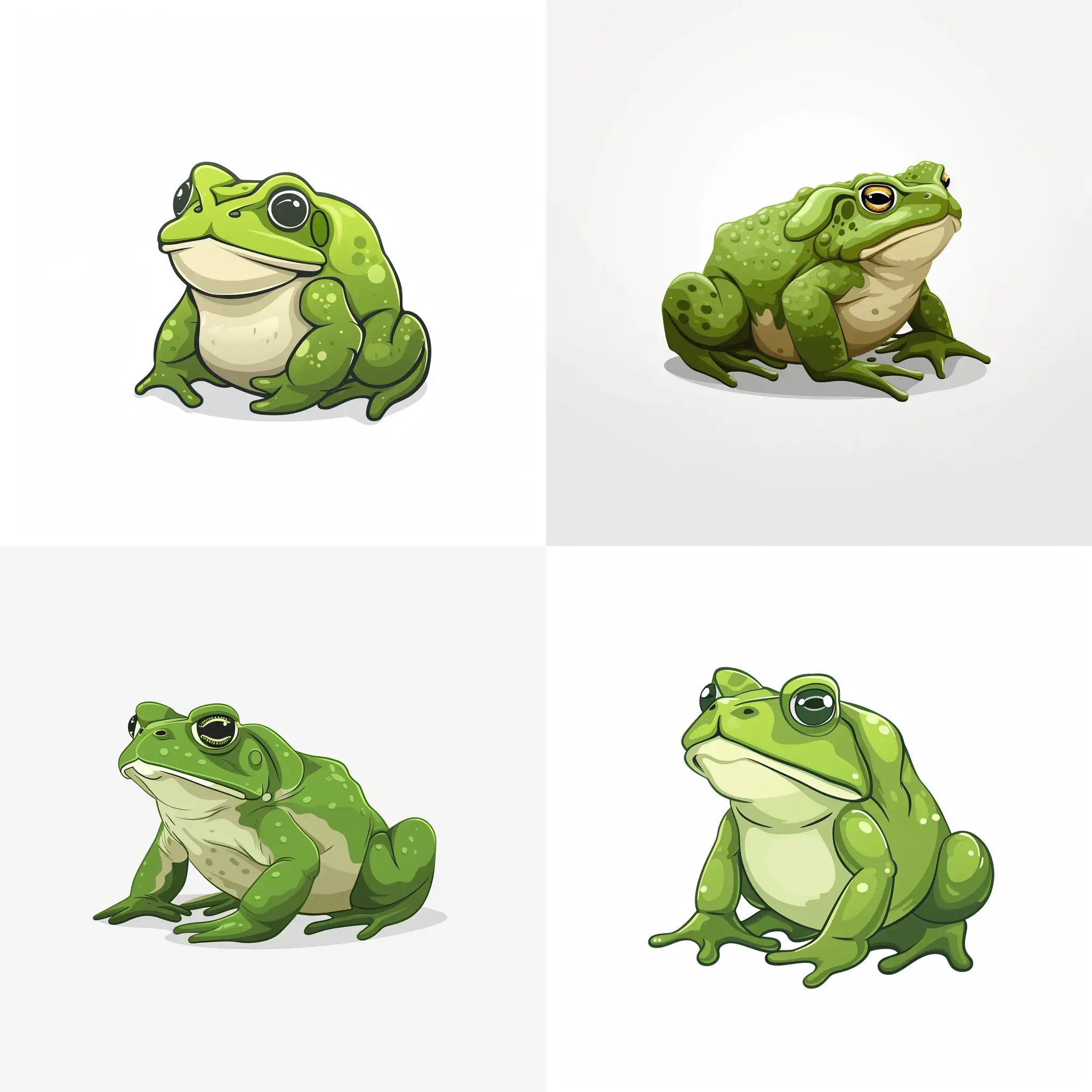 Whimsical-Cartoon-Green-Toad-Illustration-on-Clean-White-Background