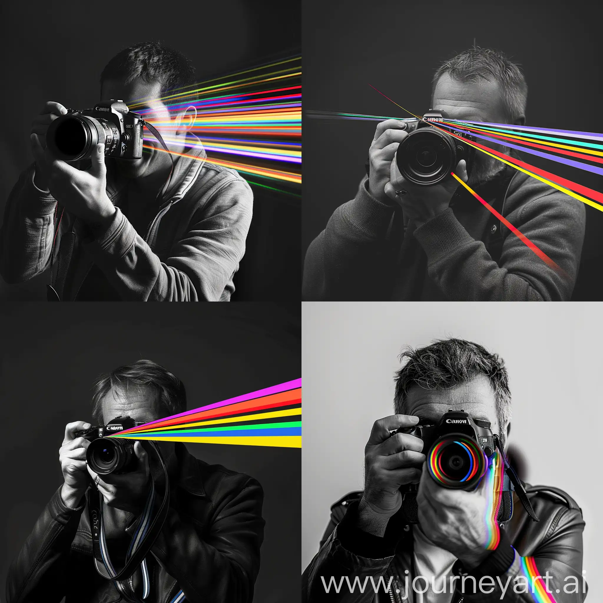 Monochrome-Photographer-Captures-Vibrant-Stripes-in-Camera-Shot