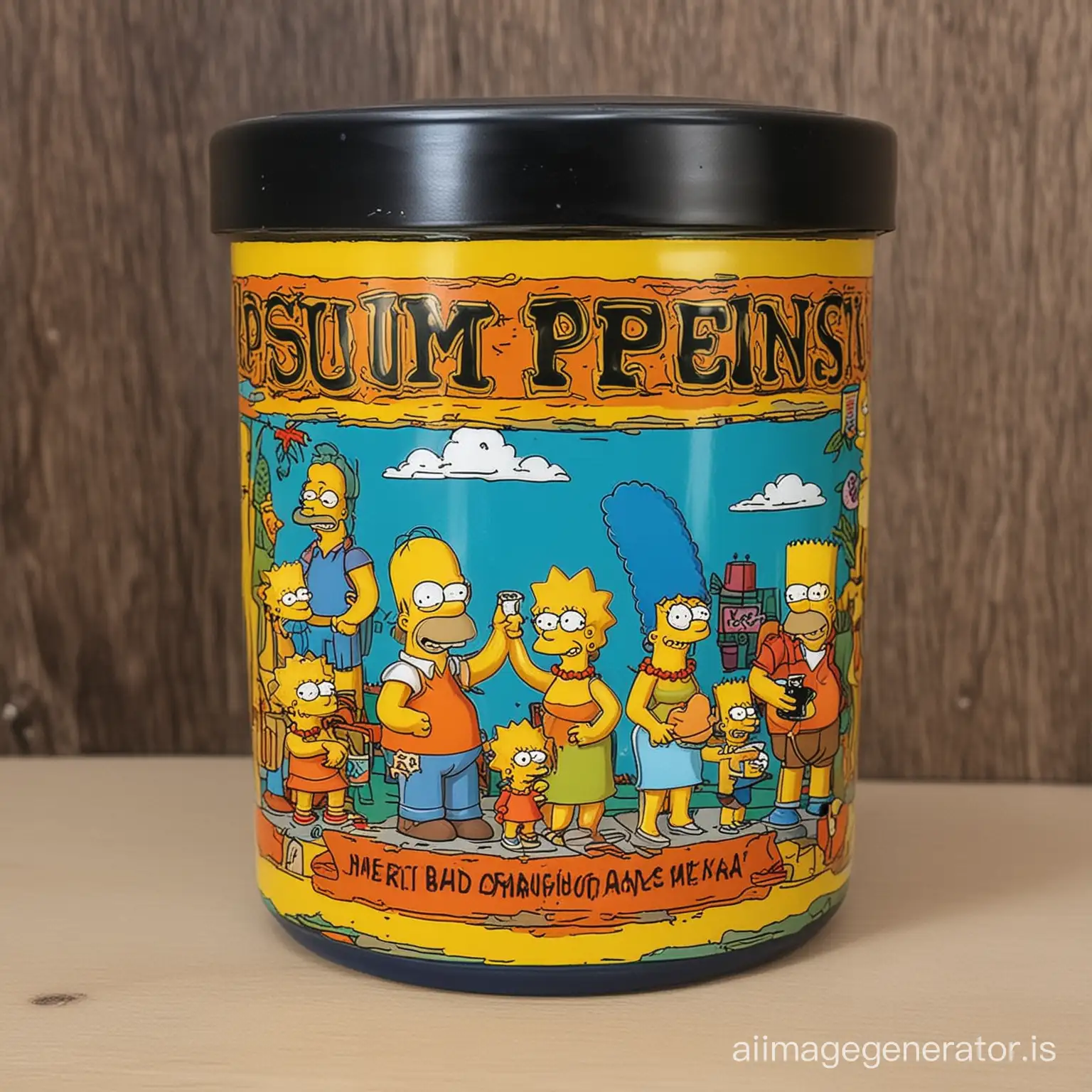 Colorful-Simpsons-Themed-Potted-Plant