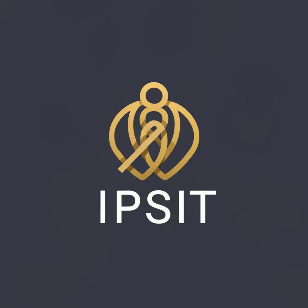a logo design,with the text "Ipsit", main symbol:jewellery,Minimalistic,clear background