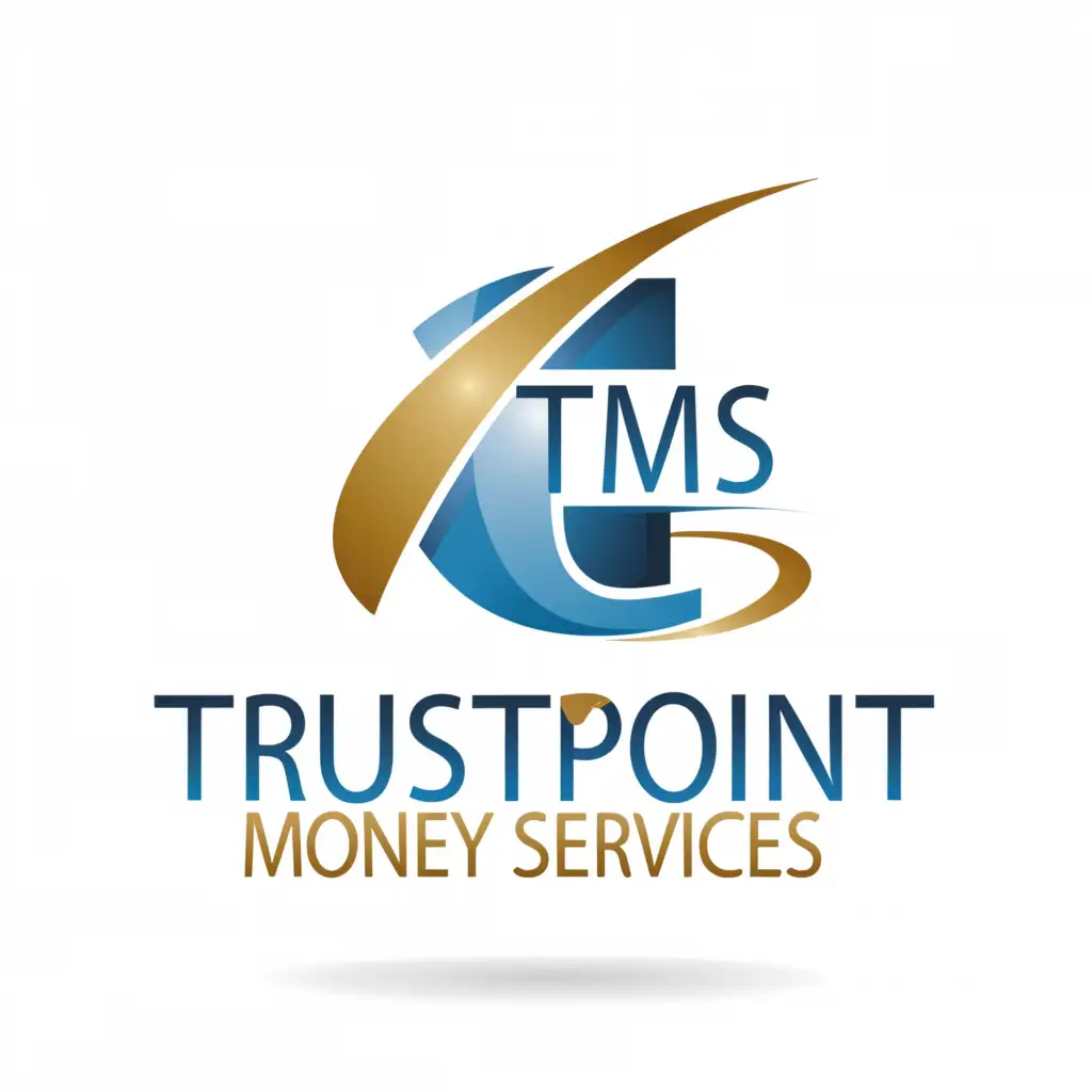 LOGO-Design-For-TrustPoint-Money-Services-Golden-Red-Letters-with-TMS-in-a-Star-Circle