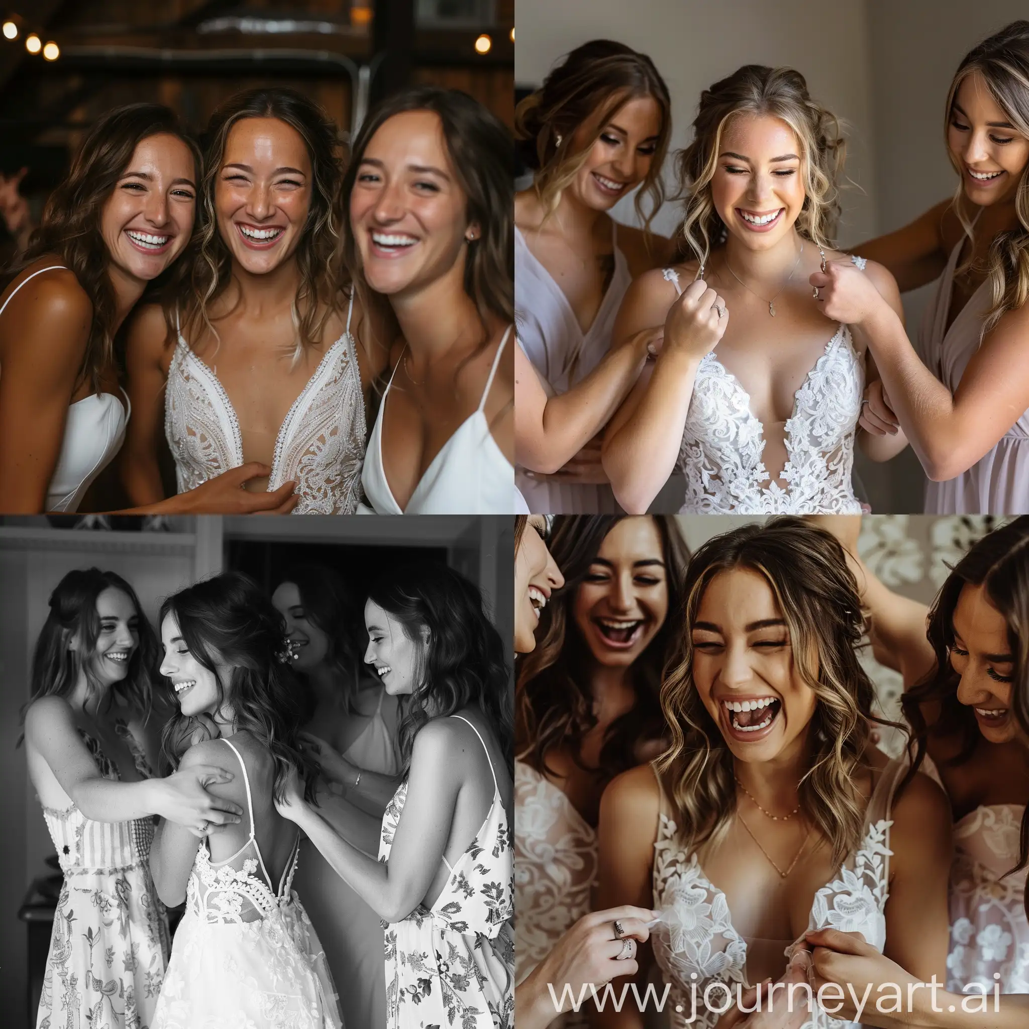 Friends-Dress-the-Bride-Joyful-Celebration-of-Friendship-and-Matrimony