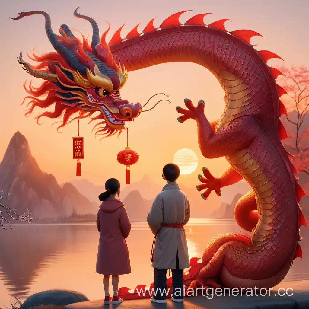 Couple-Embracing-at-Sunrise-Celebrating-the-Year-of-the-Dragon