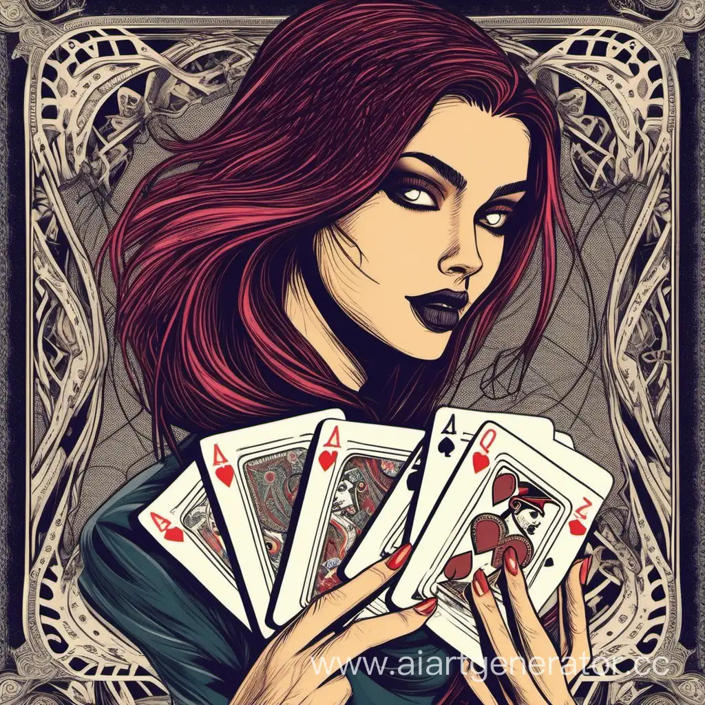 Captivating-Young-Woman-Posing-with-a-Deck-of-Cards
