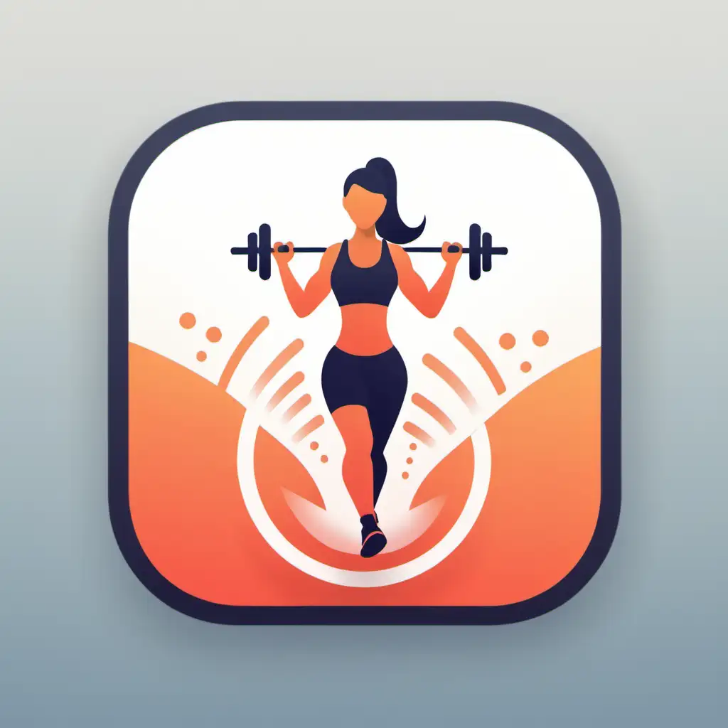 An app icon for a fitness app that offers daily challenges to the users.