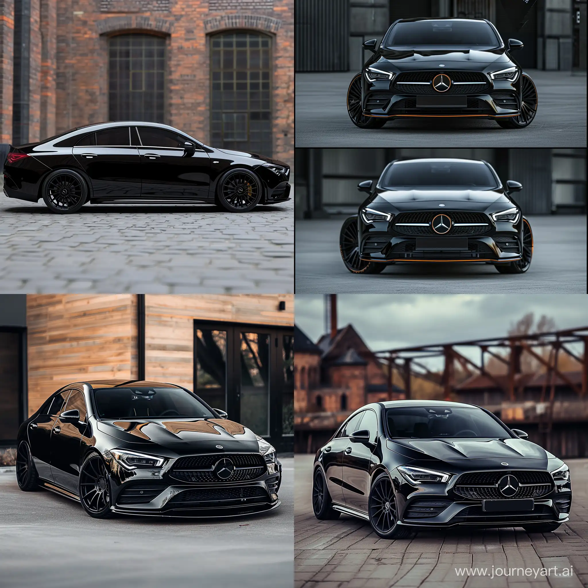Luxurious-Black-Mercedes-CLA-V6-Realistic-3Photo-Full-Tuning
