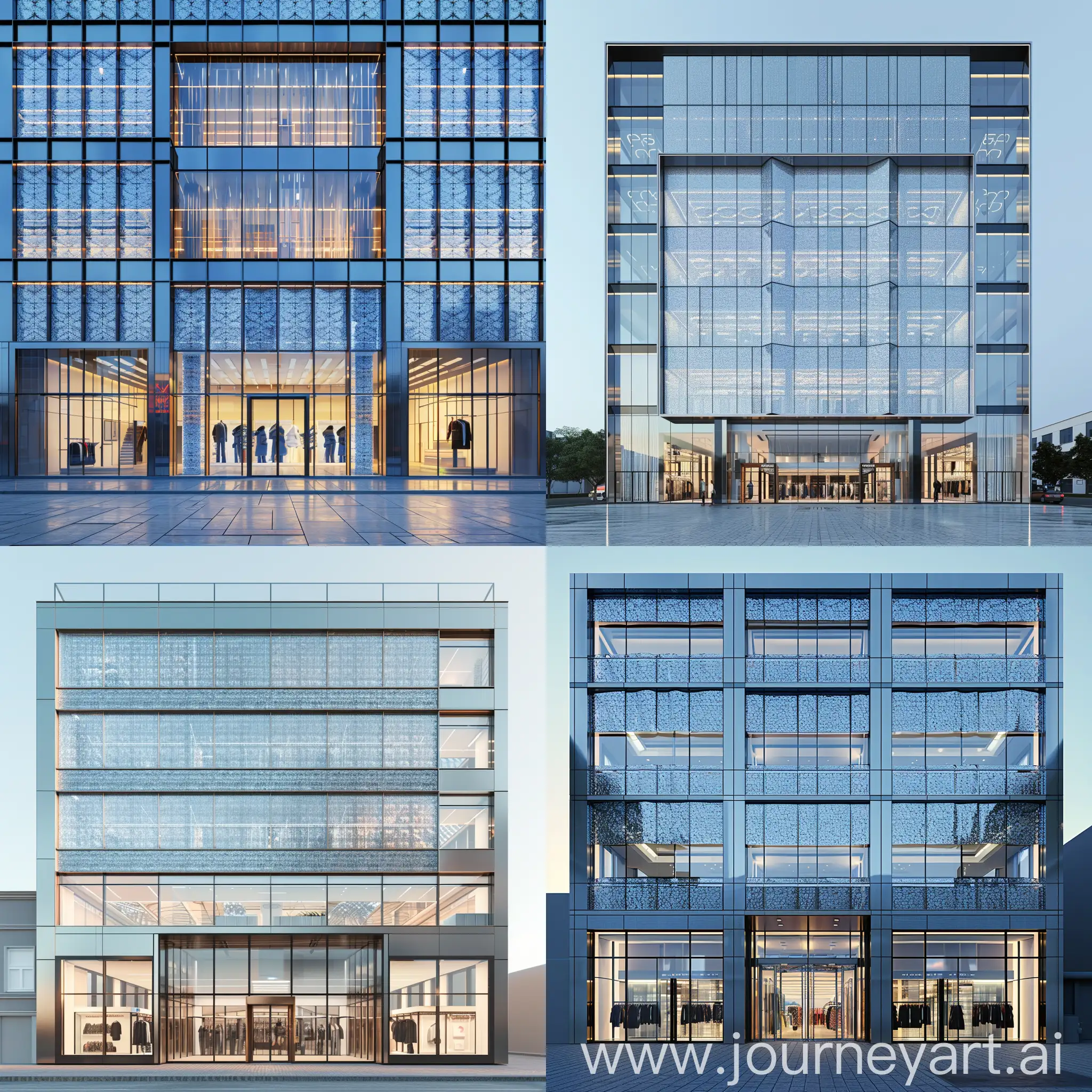 Modern-Glass-Facade-Design-for-7Story-Office-Building-with-Commercial-Store