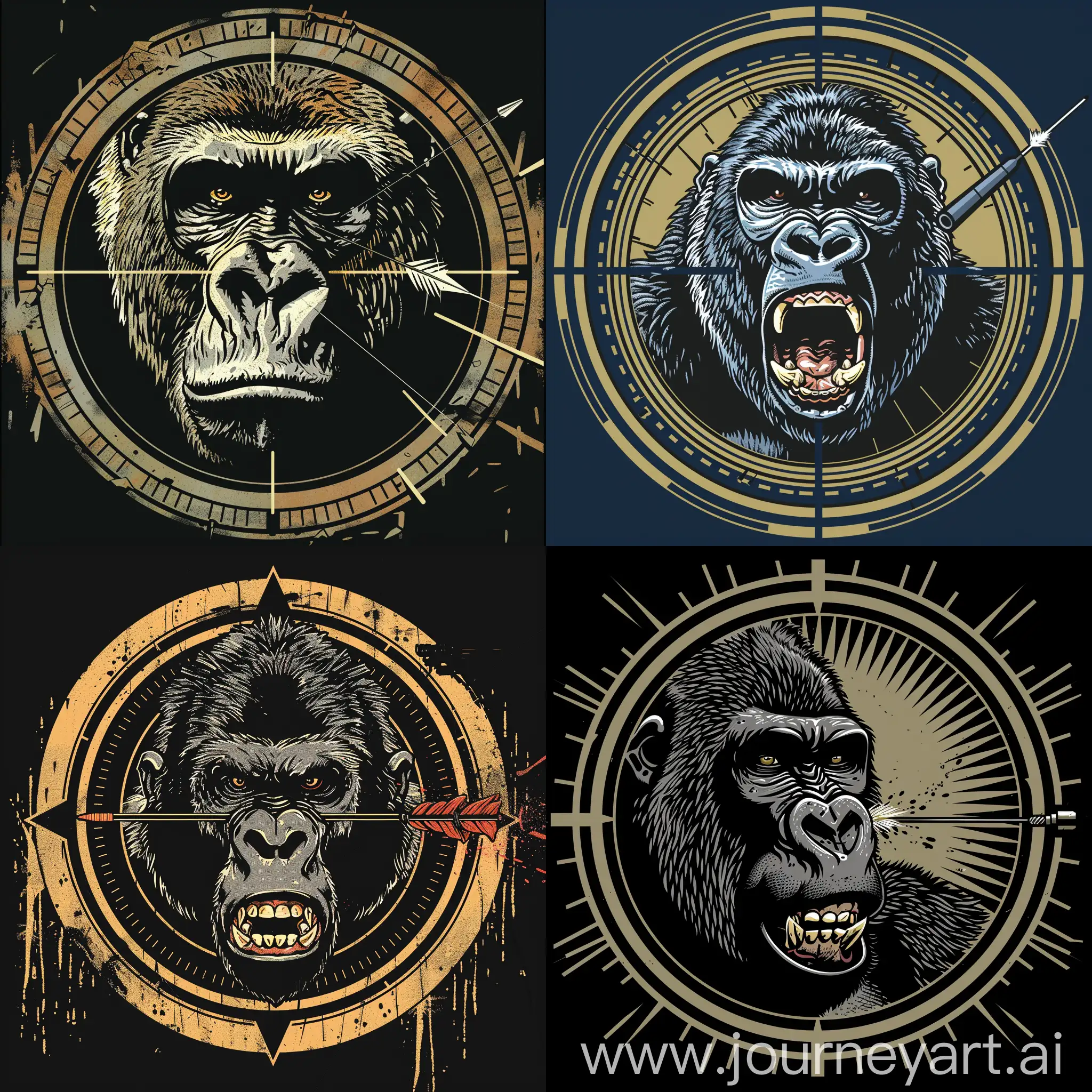 Tranquilized-Angry-Gorilla-TShirt-Design