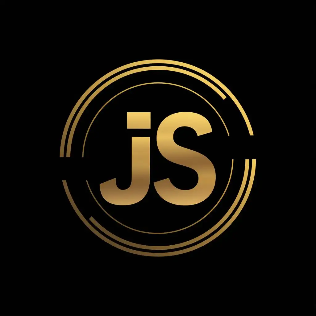 logo, LOGO Design For JS Computer Golden Circle with JS Typography, with the text "JS", typography, be used in Technology industry