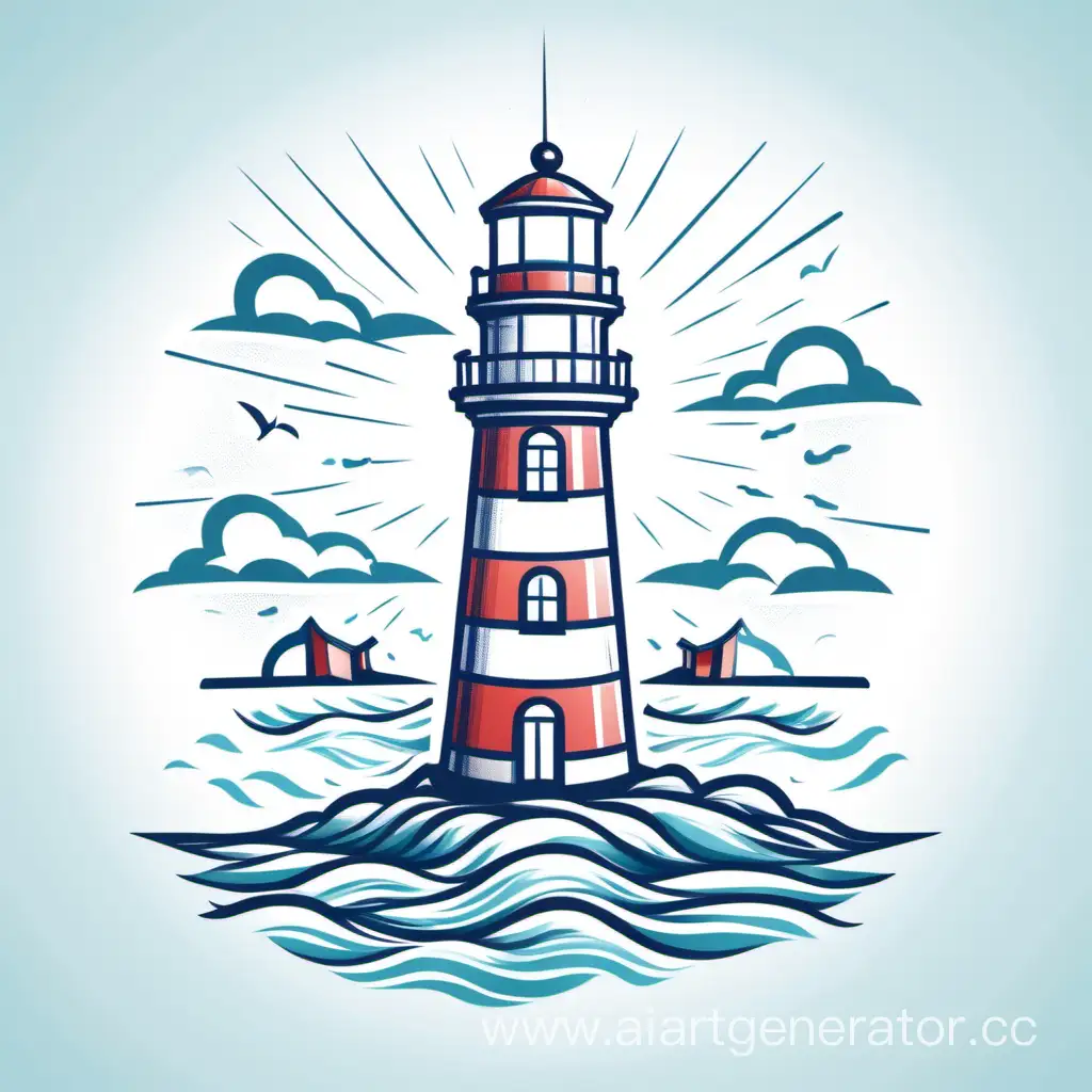 Create a lighthouse design with prompts guiding wearers to navigate challenges and find their way.