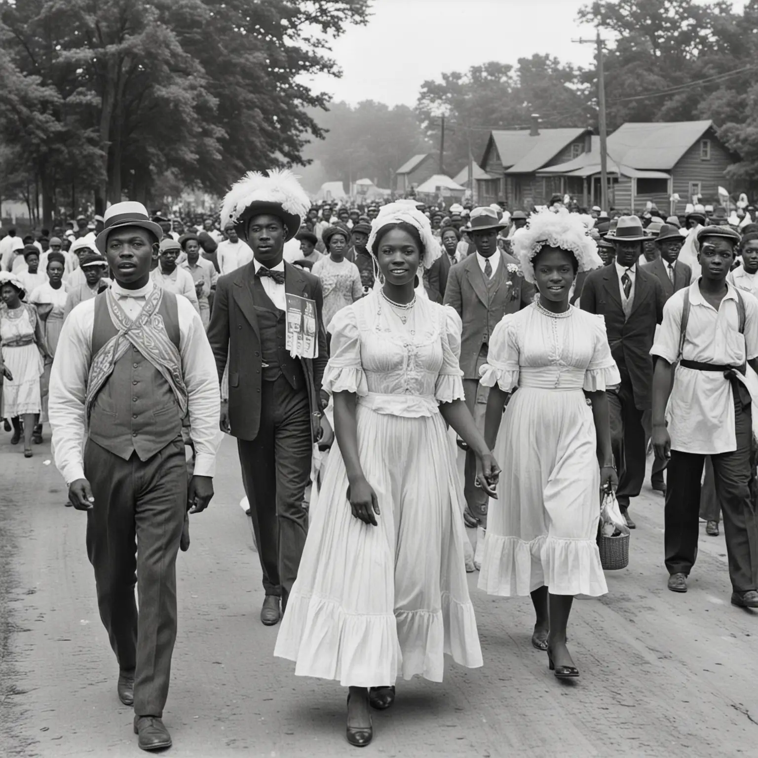 Rural AfricanAmerican Celebration Parade 1910