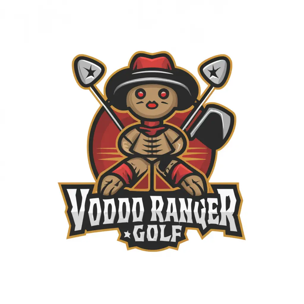 LOGO-Design-For-Voodoo-Ranger-Golf-Mystical-Voodoo-Symbol-with-a-Modern-Twist-for-Sports-Fitness-Enthusiasts
