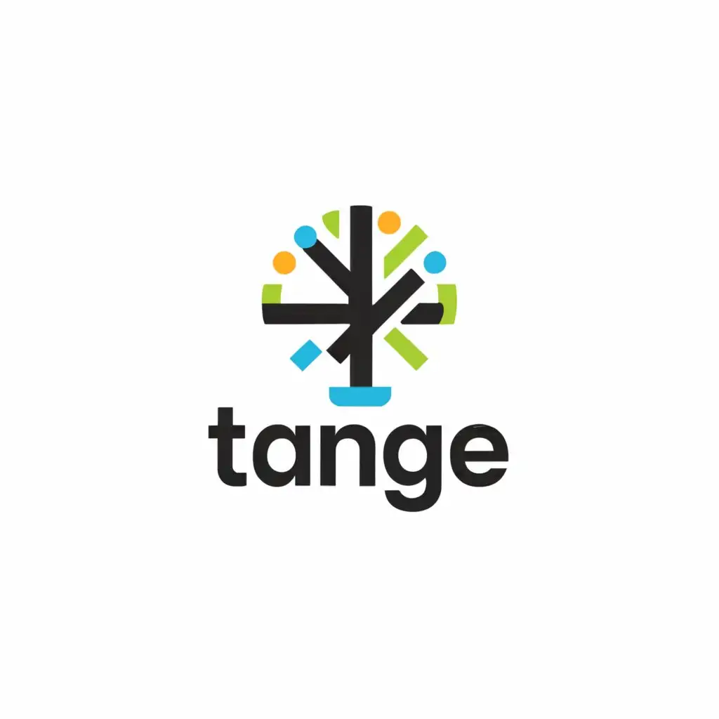 a logo design,with the text "Tangle", main symbol:tree,Minimalistic,be used in Internet industry,clear background