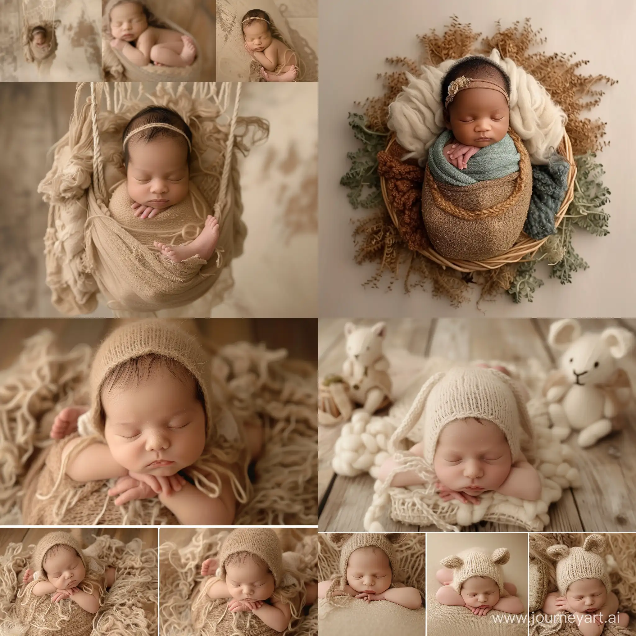 рекламный креатив для фотографа новорожденных