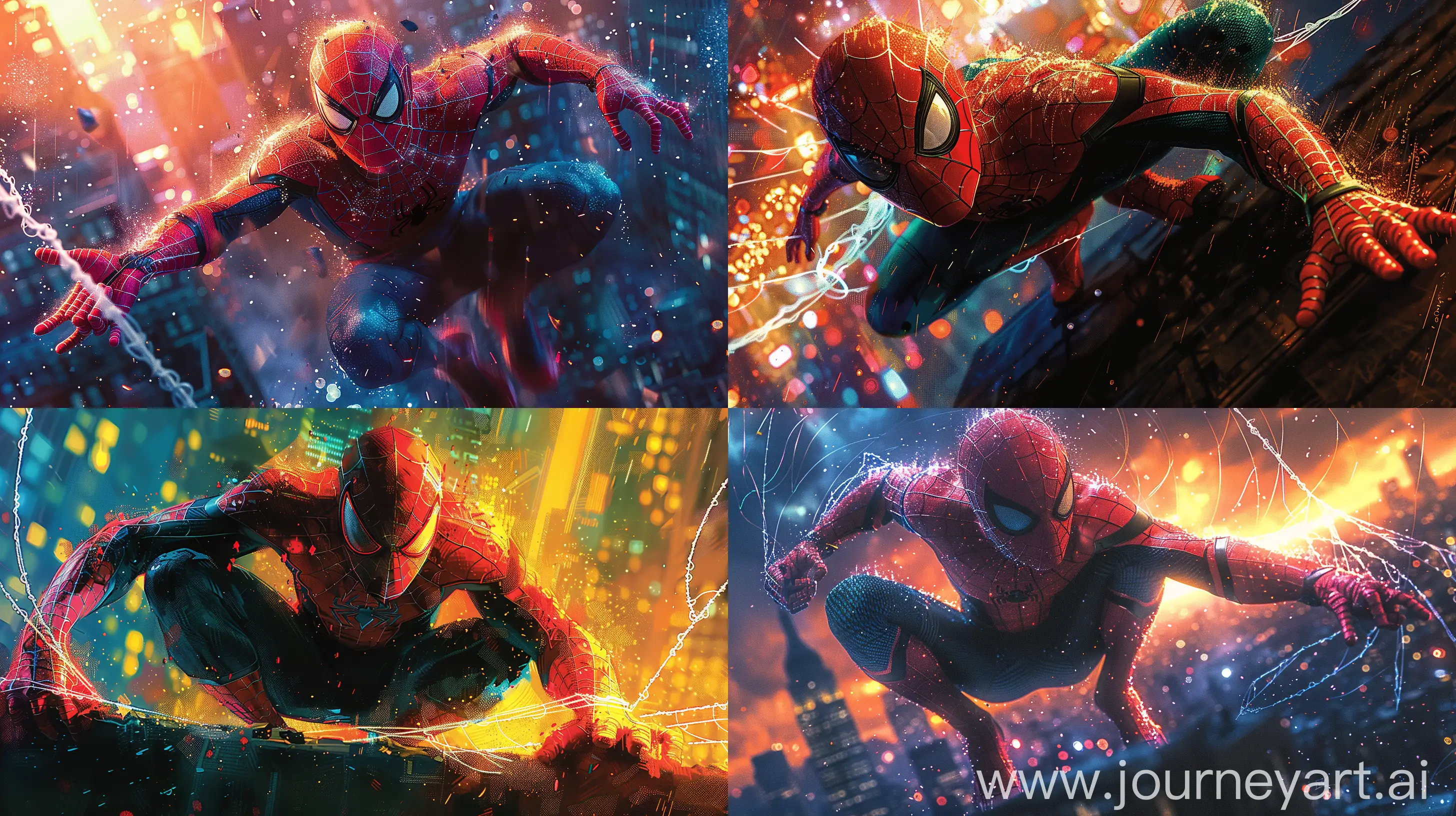 SpiderMan-Traversing-Multiverse-Dynamic-Action-Pose-in-Cosmic-SpiderVerse