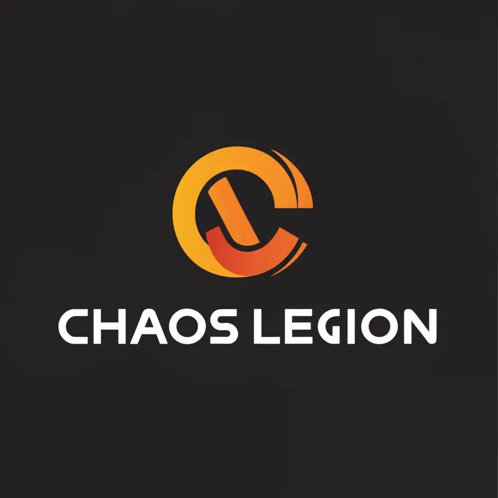 a logo design,with the text "chaos legion", main symbol:logo modern,Moderate,be used in Construction industry,clear background