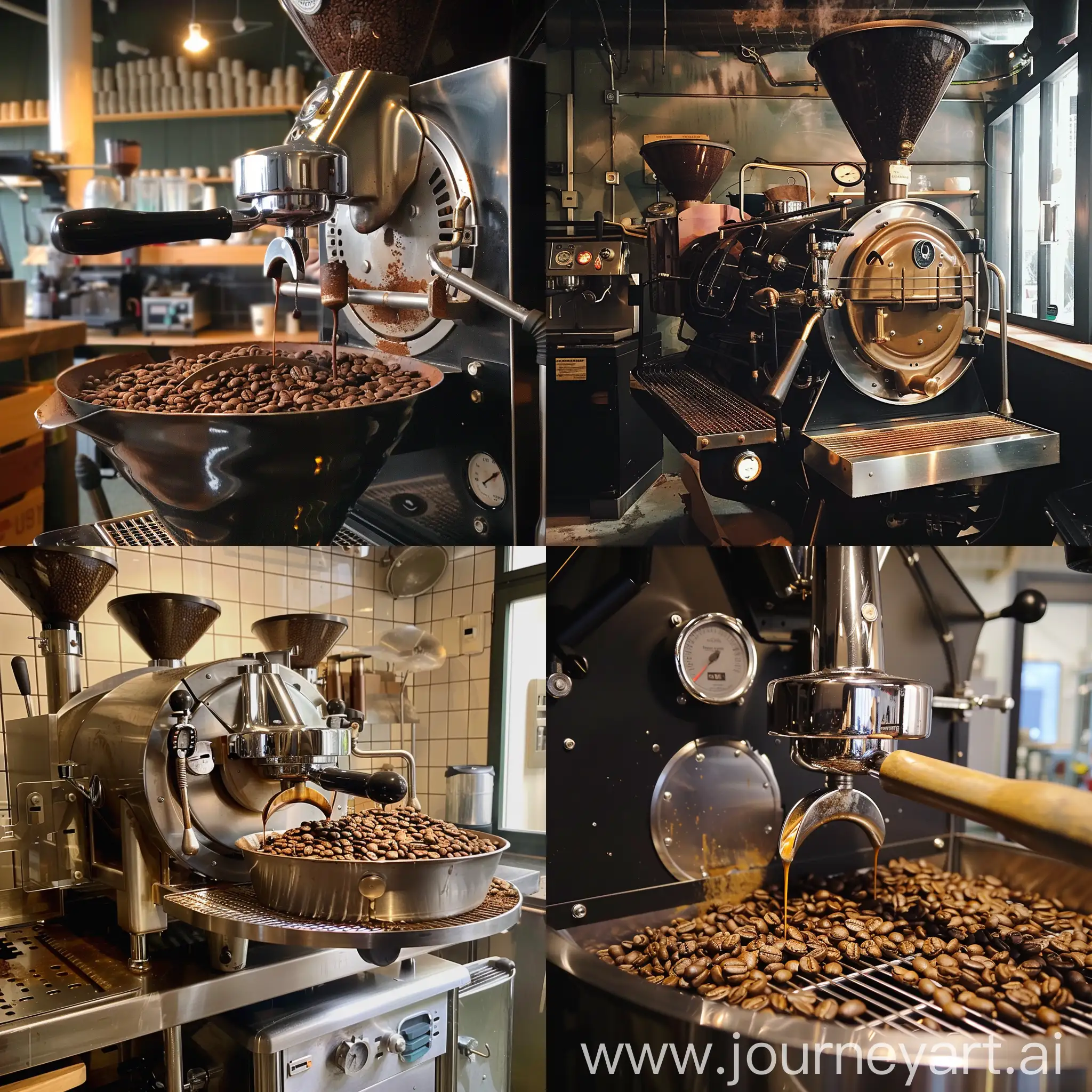 Artisan-Coffee-Roaster-at-Work-Vintage-Style-Coffee-Roasting-Process