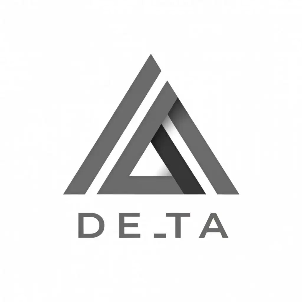 a logo design,with the text "Delta", main symbol:delta sign,Moderate,be used in Technology industry,clear background