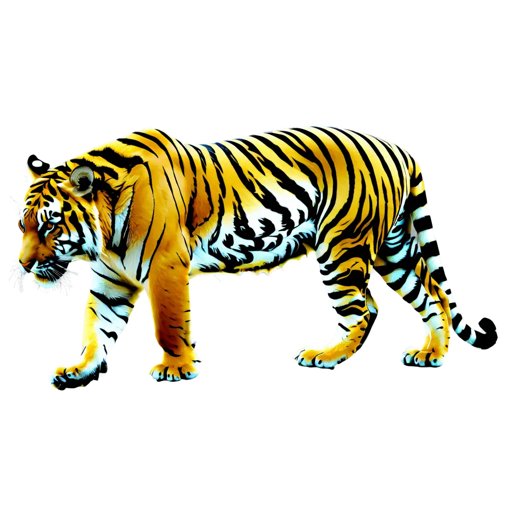Majestic-Tiger-PNG-Captivating-Wildlife-Illustration-for-Digital-Projects