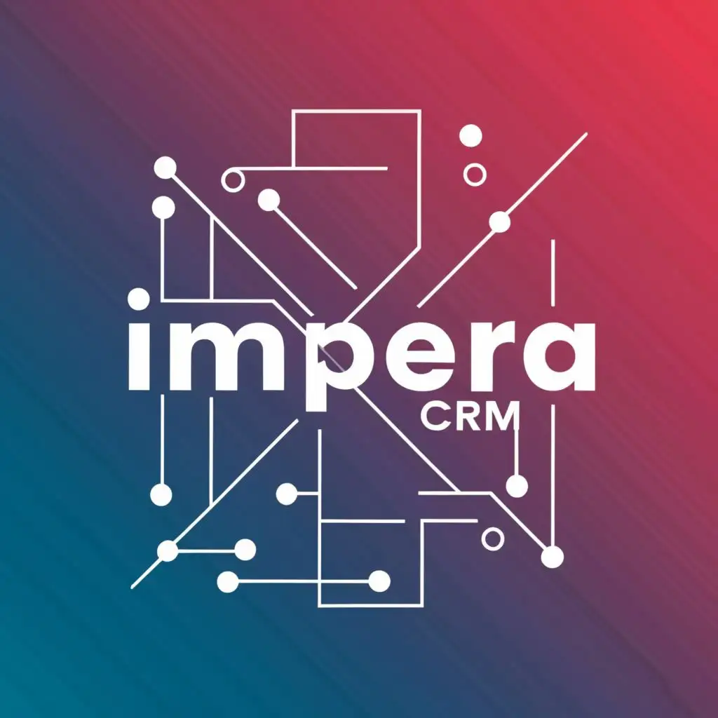 logo, abstract, with the text "IMPERA CRM", typography, be used in Technology industry