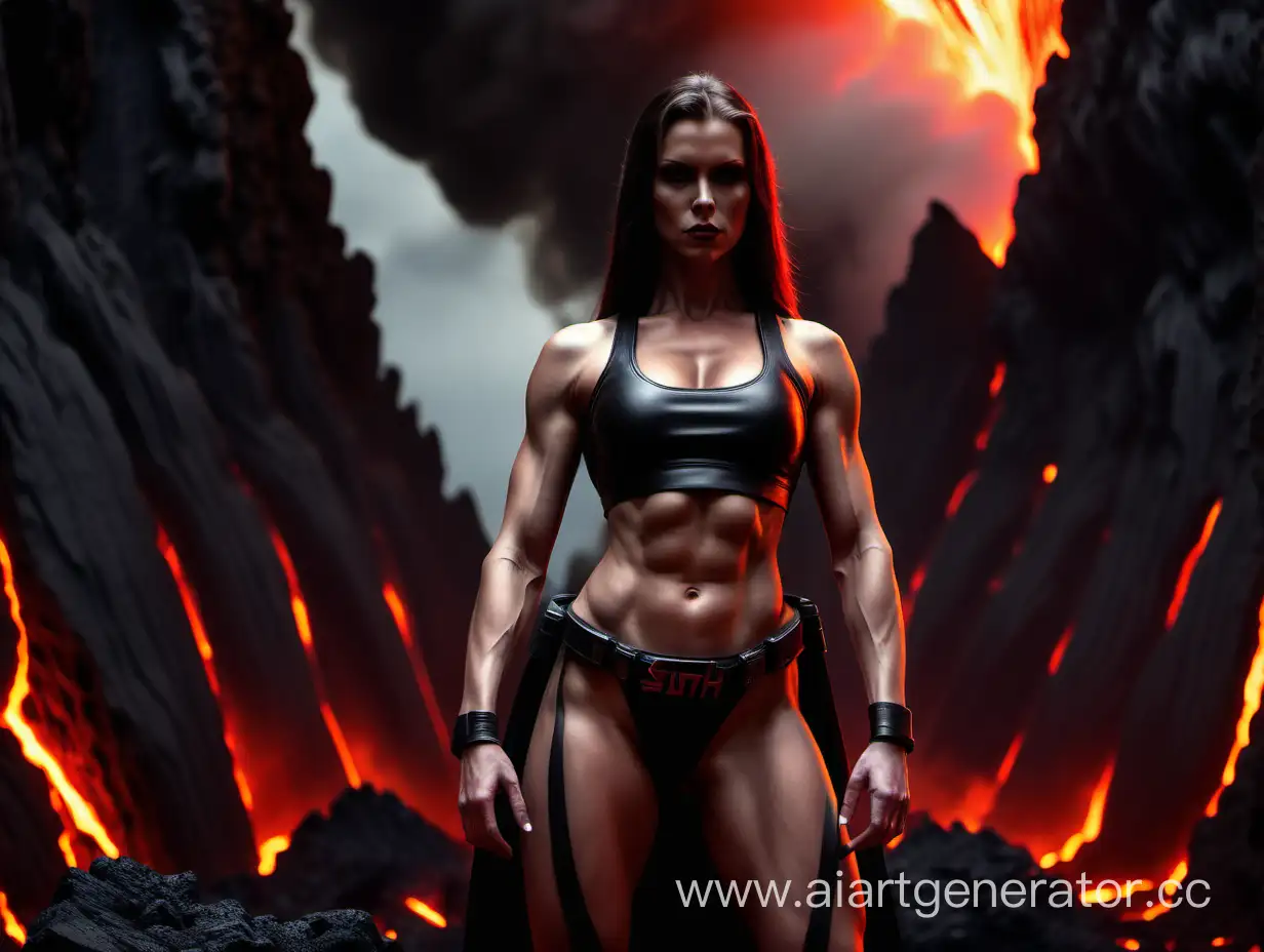 Muscular-Sith-Girl-in-Lava-Landscape