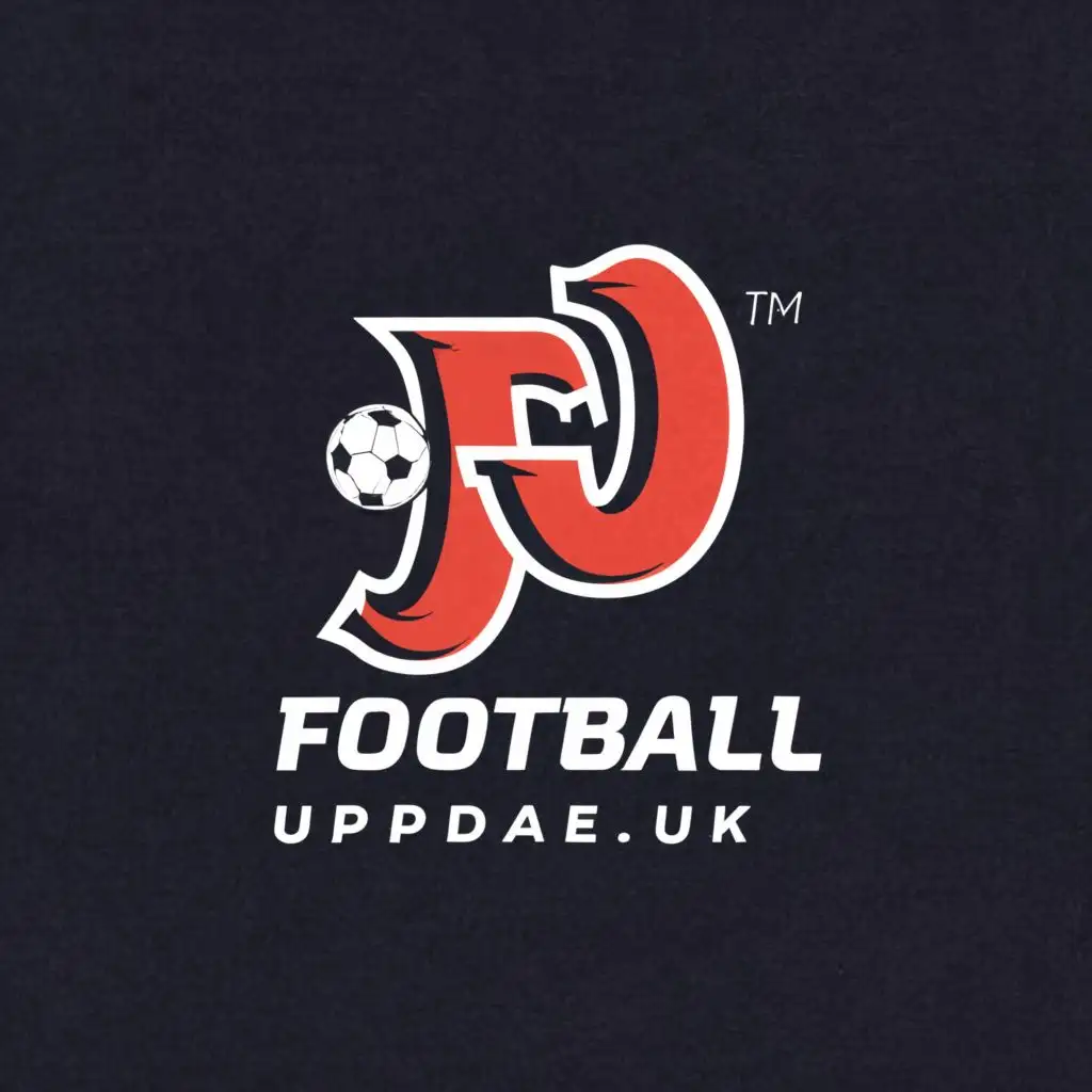 logo, fu, with the text "footballupdate.uk", typography, be used in Sports Fitness industry