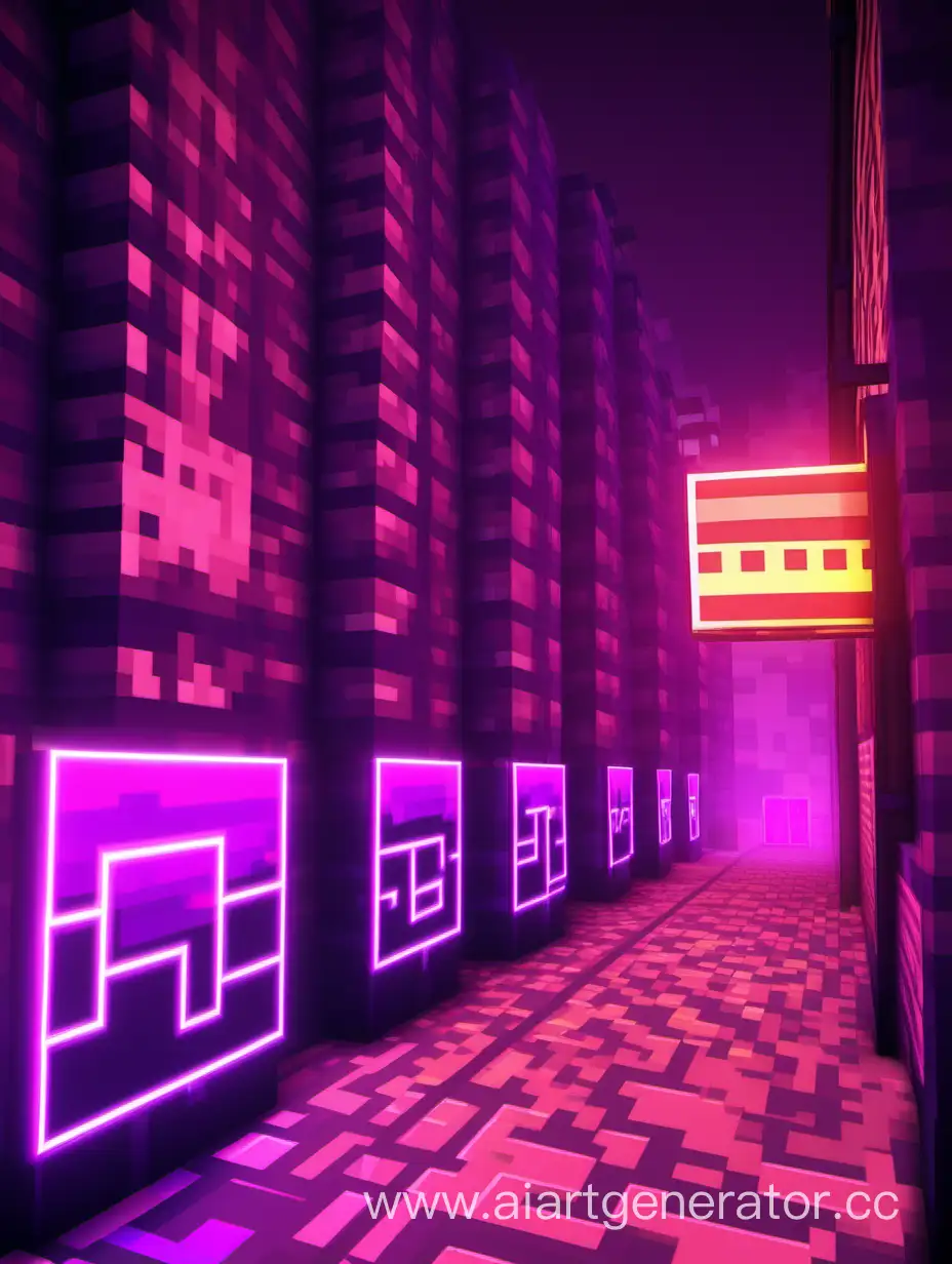 Neon-Minecraft-Street-Art