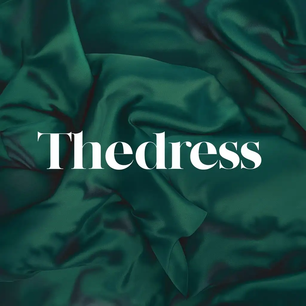 logo, Abaya typography, with the text "TheDRESS", typography