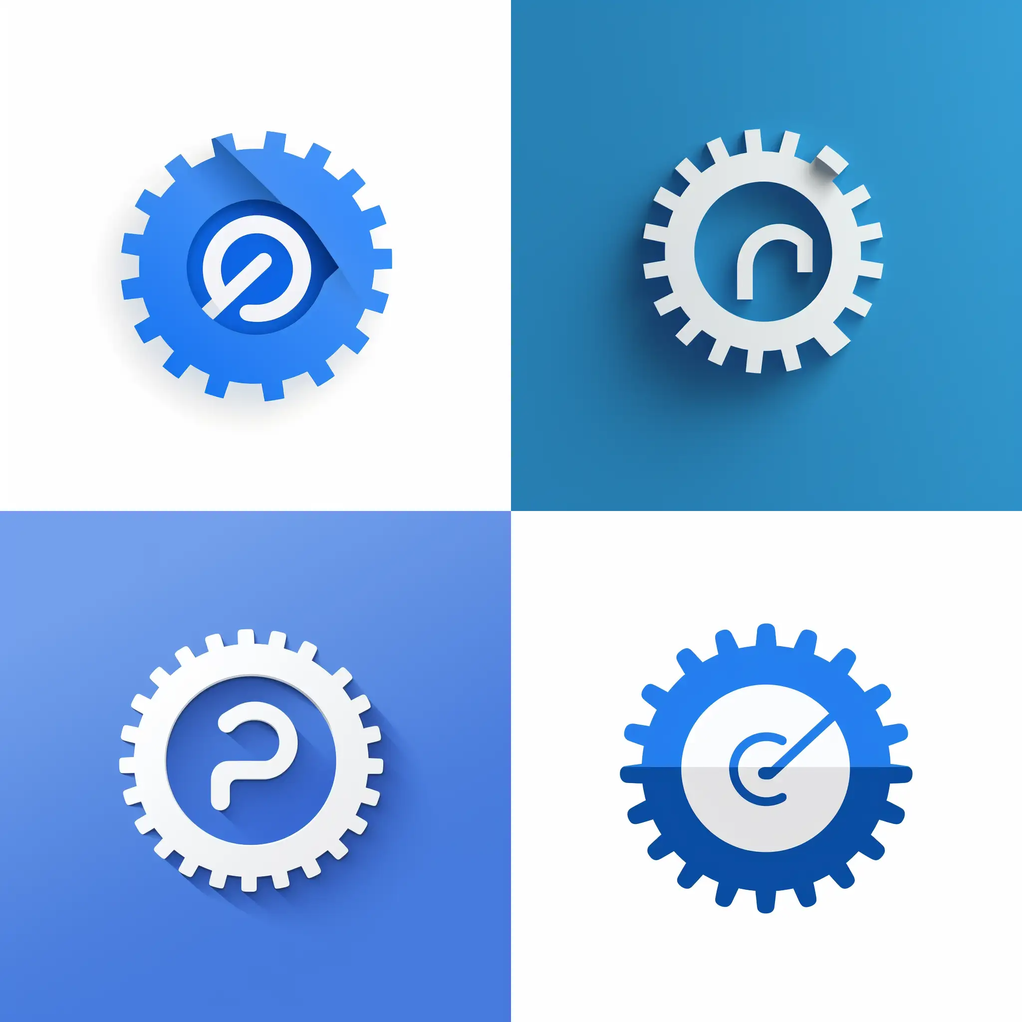 Modern-Email-Automation-Logo-Papiro-SaaS-with-Interconnected-Symbol-and-Gear