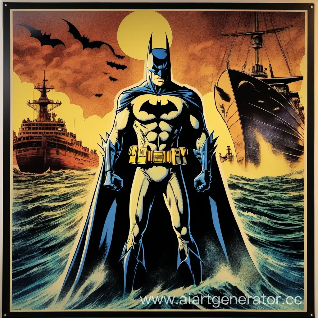 Batman-Captains-the-Ship-SpielbergInspired-Movie-Poster