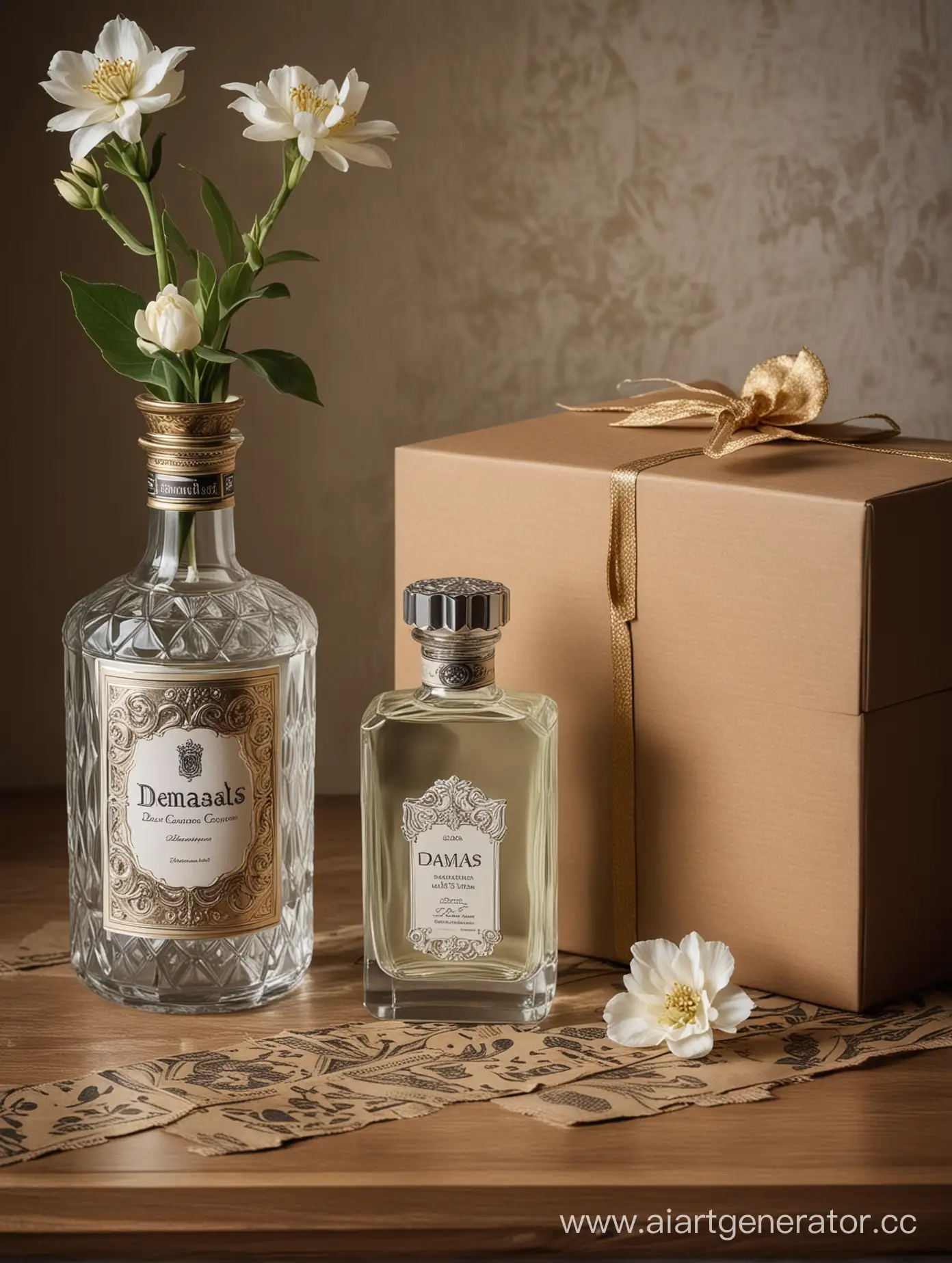 Damas-Cologne-Bottle-and-Box-with-Flemish-Baroque-Art-Instagram-Contest-Winning-DaualSet